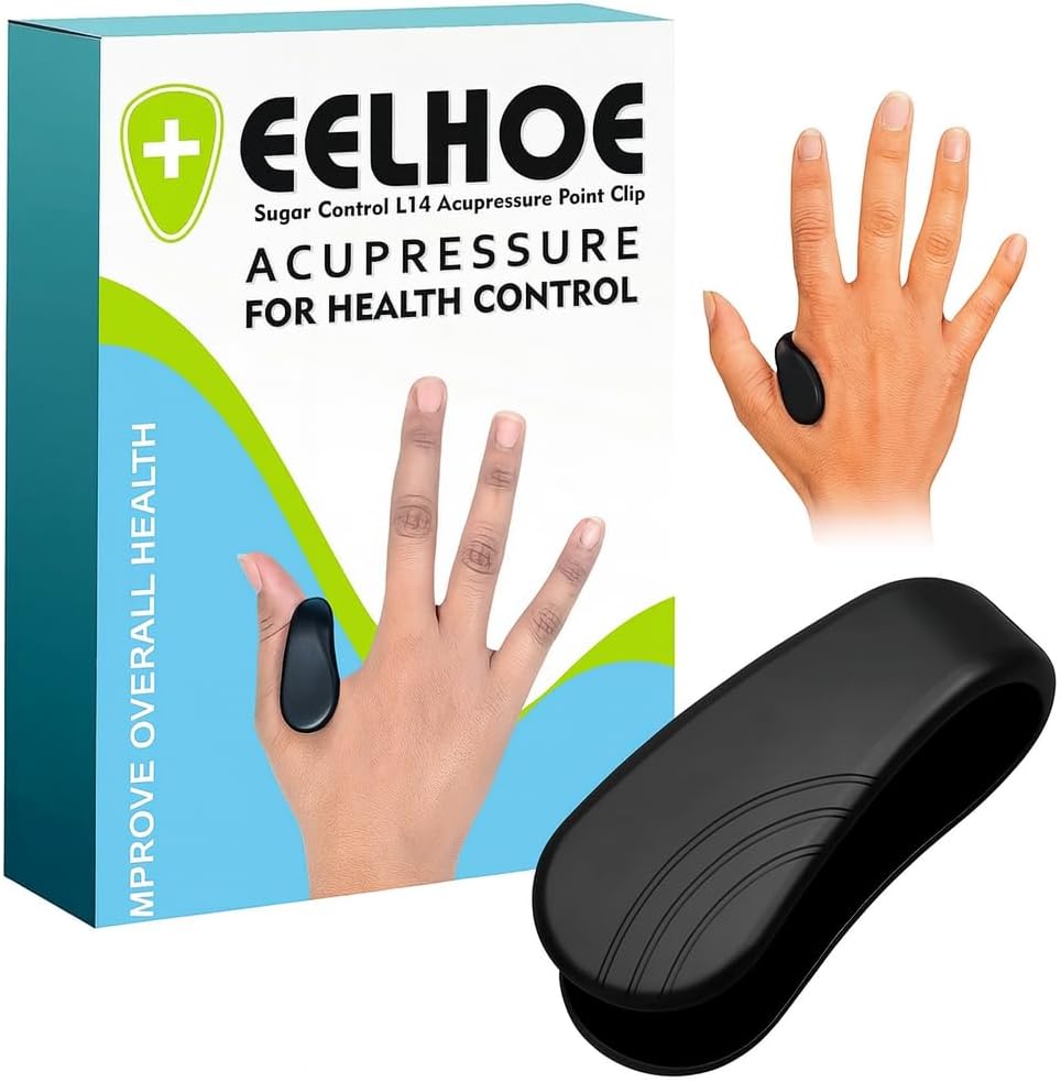 Pack of 1 Sugar Control Acupressure Clip for Diabetics Sugar Control LI4 Acupressure Point Clip Headache Relief Products Migraine &Tension Relief
